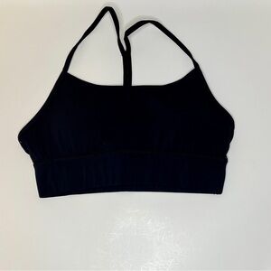 Black Y Strap Sports Bra Size M